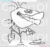 Carnivorous Clip Outline Plant Illustration Cartoon Rf Royalty Toonaday sketch template