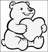 Bear Polar Coloring Pages Young Children Kids Color Getcolorings Packets Print Printable sketch template