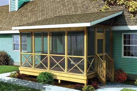 screened  porch plans  build  modify