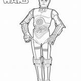 Coloring Pages Phasma Captain Wars Star C3po Template Sketch sketch template