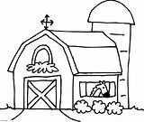 Barn Clip Clipart Coloring Farm Cute Outline Scene Drawing Silo Line Pages House Barnyard Cartoon Transparent Clipartix Printable Horse Shed sketch template
