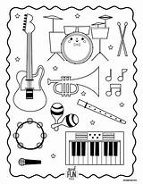 Coloring Music Pages Instrument Instruments Musical Printable Kids Orchestra Lds Class Xylophone Lessons Colouring Themed Worksheets Preschool Drawing Primary Activities sketch template