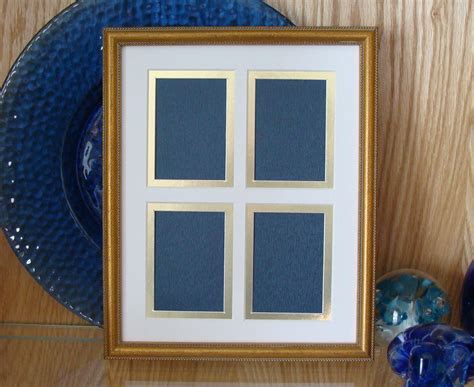 gold ornate  picture frame  mat  openings  fit aceo