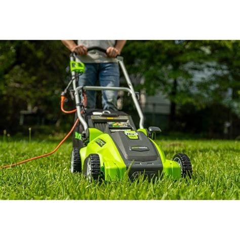 Greenworks Corded Electric Lawn Mower 10 Amp 16 In 25142ca Rona