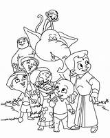 Bheem Chota Coloring Pages Friends Cartoon Netart Choota Print Kids Search Getdrawings sketch template