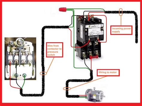 single phase motor contactor wiring diagram elec eng world   htay pinterest diagram