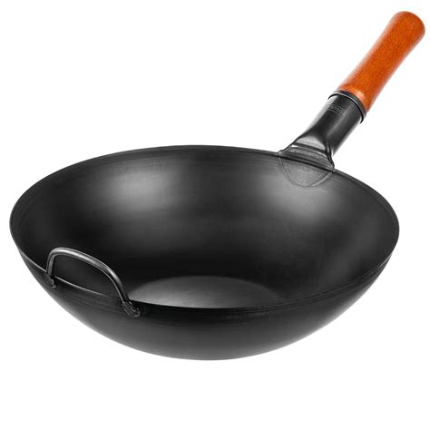 buy yosukata carbon steel wok pan  woks  stir fry pans chinese wok  flat bottom