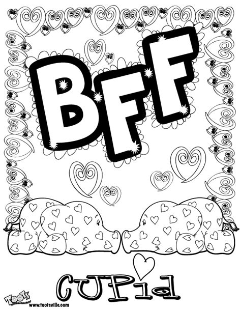 bff coloring pages    print