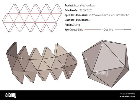 icosahedron template