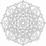 Coloring Mandalas sketch template