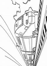 Treni Tren Train Stampare Coloriage Treno Imprimer Vitesse Colorier Tgv Trenes Pianetabambini Vitalcom sketch template