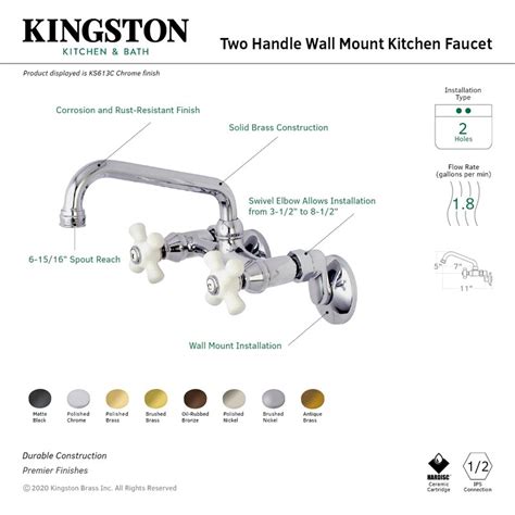 kingston brass kingston kitchen faucet reviews wayfair