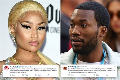 Nicki Minaj Accuses Ex Meek Mill Of ‘beating’ Sister While He Calls