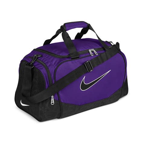 nike small duffle bag  purple  men lyst