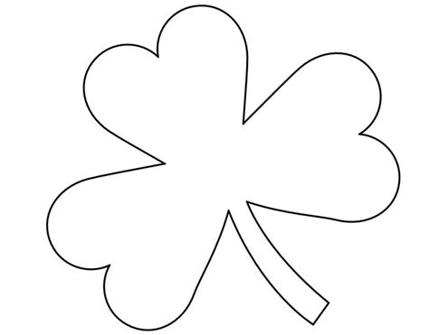 images   leaf shamrock template printable st