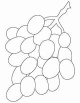 Grapes Coloring Pages Bunch Kids Printable Grape Color Outline Printables Clipart Bestcoloringpages Sheets Preschool Crafts Getcolorings Clip Library sketch template