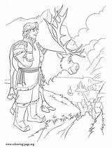 Lodu Kraina Kolorowanki Arendelle Kristoff Sven Desenhar Coronation sketch template