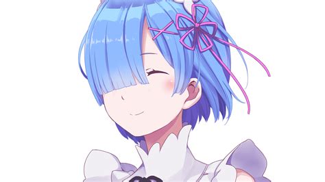 Download 1920x1080 Re Zero Rem Smile Face Portrait