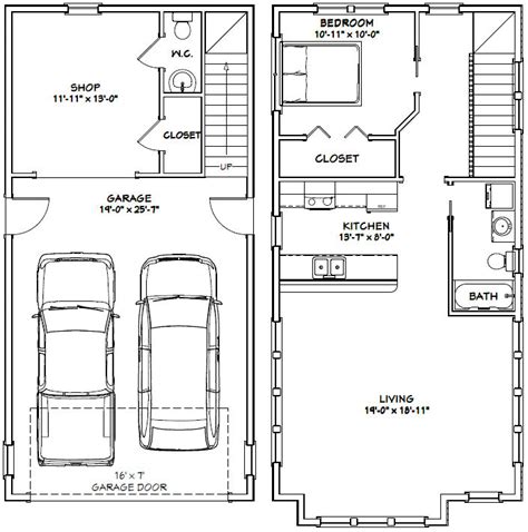 20x40 House 20x40h8c 987 Sq Ft Excellent Floor Plans