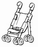 Stroller sketch template