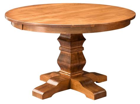 amish  pedestal dining table solid wood rustic expandable