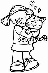 Pet Coloring Pages Pets Kids Educlips Graphic Valentine Great sketch template