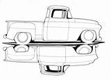Truck Chevy Trucks Drawings Drawing Coloring Old C10 1957 Classic Pages Draw Sketch Deviantart Cars Dibujos Chevrolet Hot Ford Vintage sketch template
