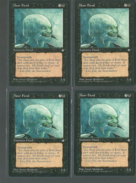 Moor Fiend X4 Good Ice Age Magic The Gathering