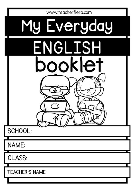 teacherfieracom  everyday english booklet
