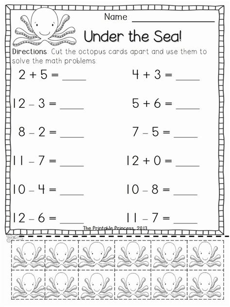 addition worksheets  preschoolers   addition  subtraction
