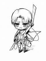 Coloring Levi Pages Ackerman Popular sketch template