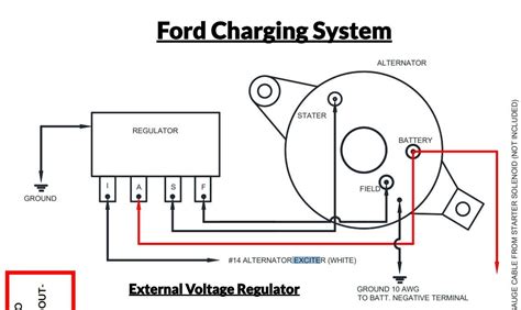 ford pickup alternator wiring