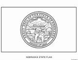Nebraska Drapeau Etats Unis sketch template