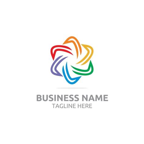 vector coloured logo template design
