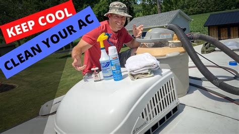 cleaning  rv ac camper air conditioning maintenance youtube