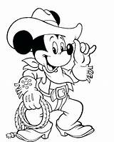 Coloring Pages Western Mickey Mouse Cowboy Cowboys Print Disney Kids Adults Printable Dallas Sheets Farm Logo Color Wear Costum Minnie sketch template
