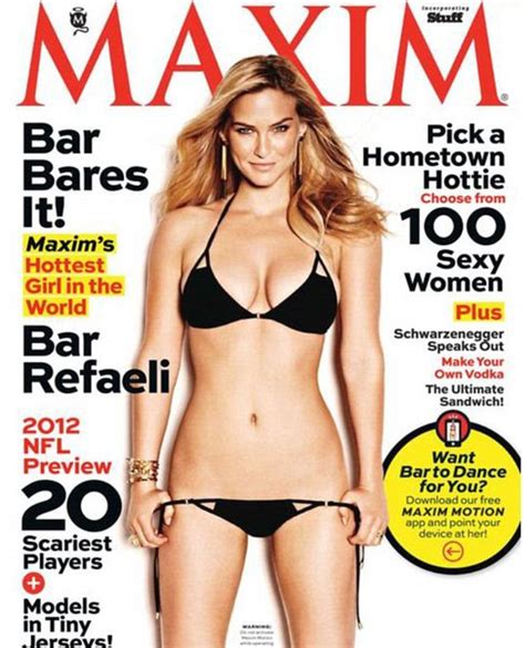 bar refaeli reveals her favourite body parts as she strips for maxim
