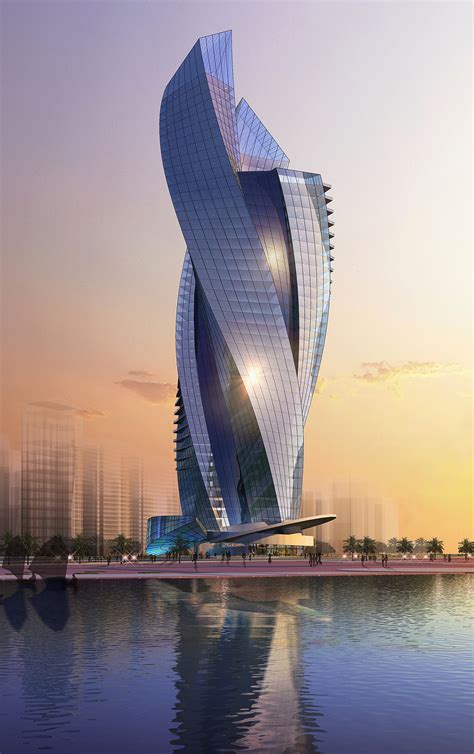 mixed  tower  abu dhabi bahar design  archinect