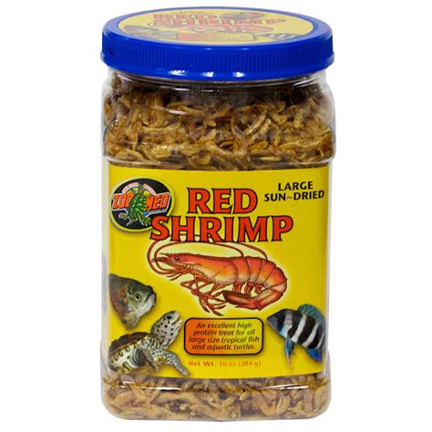 zoo med large sun dried red shrimp aquatic turtle food  oz petco