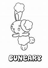 Buneary Pokemon Coloring Dessin Pages Coloriage Paques Colorier Målarböcker Ritbilder Frisyrer Skisser Gulliga Ritningar Blus Template sketch template