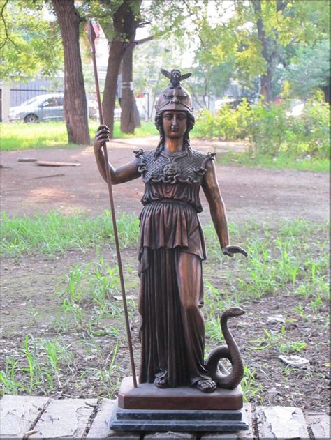 28 Greek Myth Bronze Art Statue Warrior Queen War Goddess
