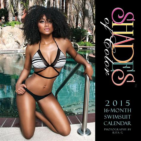 Shades Of Color 2015 Wall Calendar 9781595865403 Swimsuit Models