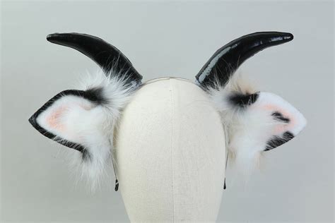spot faux fur  ear cosplay ear petplay ear custom animal etsy