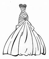 Coloring Dress Pages Wedding Dresses Printable Sheet Girls Educativeprintable sketch template