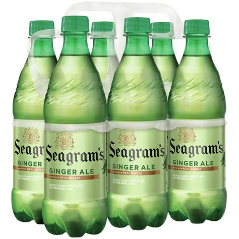 seagrams ginger soda soft drinks 16 9 fl oz 6 pack