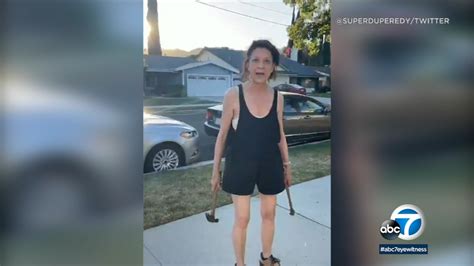 Video Chatsworth Woman Takes Hammer To Neighbor S Car Says Get Out