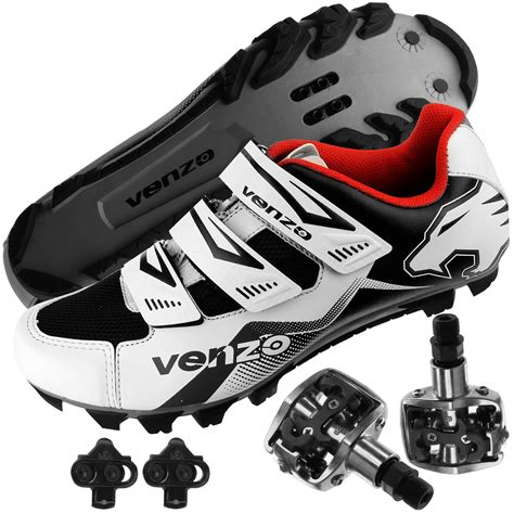 venzo mountain bike bicycle cycling shimano spd shoes pedals cleats