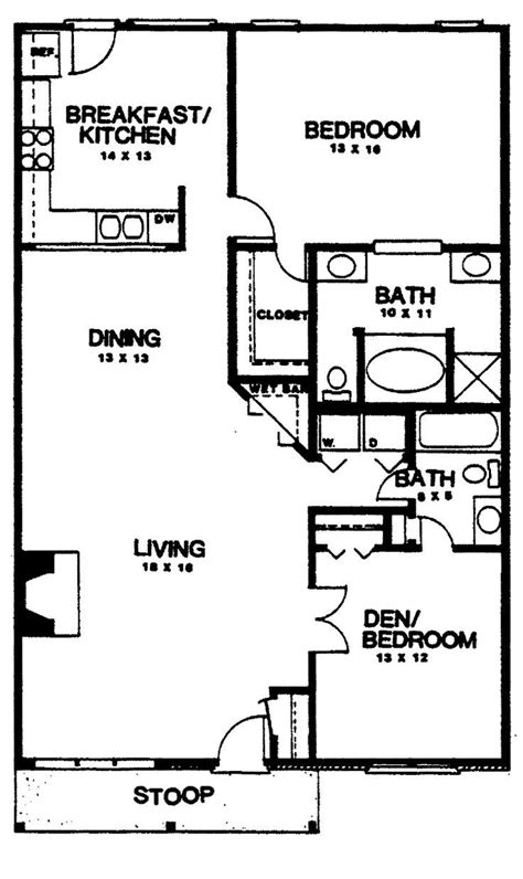 house plans  bedroom  bath house plans