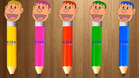 wrong heads jaian pencils finger family song colors learn kids colors