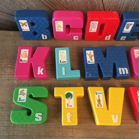 vintage baby letters  hollow plastic small letter wedding etsy